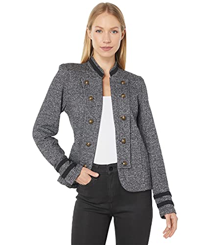 Tommy Hilfiger Damen Jacke mit Offenem Vorderband Lässiger Blazer, Schwarz Multi, S (3er Pack)