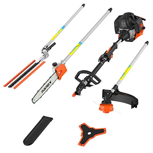FUXTEC Benzin Motorsense FX-MT152 4in1 Multitool 52 cc - Profi-Tragegurt & 3 PS Leistung - Kombigerät Heckenschere Hochentaster Kombisystem Freischneider - 2-Takt Test Oberklasse 1,4