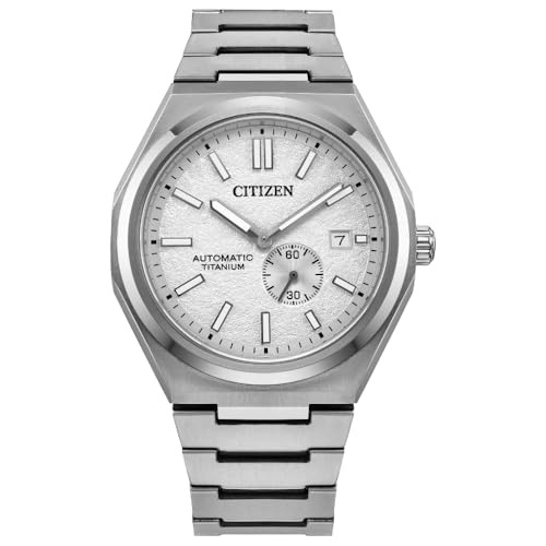Citizen Herren Analog Automatik Uhr mit Titan Armband NJ0180-80A