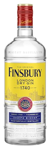 Finsbury London Dry Gin mit 37,5% vol. Der Klassiker aus London seit 1740, Wacholder und Zitrusnoten, Perfekt für Gin & Tonic - 1 x 0,7l