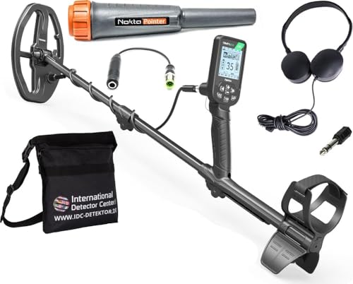 Nokta Simplex Lite Komplettset, Detektor mit Nokta-Pointer Pinpointer, Metallsuchgerät, Detektor, IP68 Komplett wasserdicht, Metalldetektor Profi, Sondeln, Metal Detector Kinder