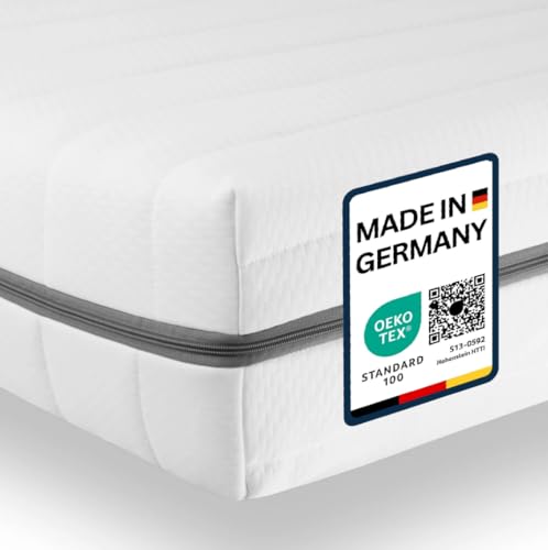 Sleepneo Matratze 180x200 - Ergonomische Kaltschaummatratze - 7-Zonen-Matratze H2 H3 - Oeko TEX Zertifiziert - Waschbarer Bezug - 2in1 Matratzen Härtegrad - atmungsaktiv - Höhe 15 cm