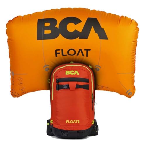 BCA Backcountry Access Float 22 Lawinenairbag, Schwarz/Orange, Orange/Abendrot im Zickzackmuster (Sunset Chevron), 1SZ, Rucksack