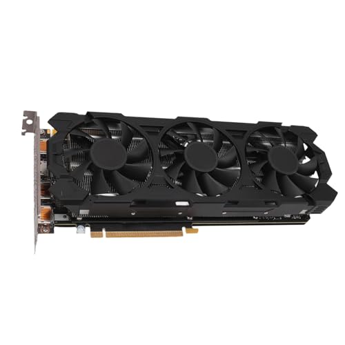 Tosuny GTX 1080 Ti 11 GB GDDR5X 352 Bit PCIE 3.0 8K HDR Gaming Grafikkarte mit 3 Lüftern, HDCP, DirectX 12, OpenGL 4.5, HDMI und 3 DP Ausgänge