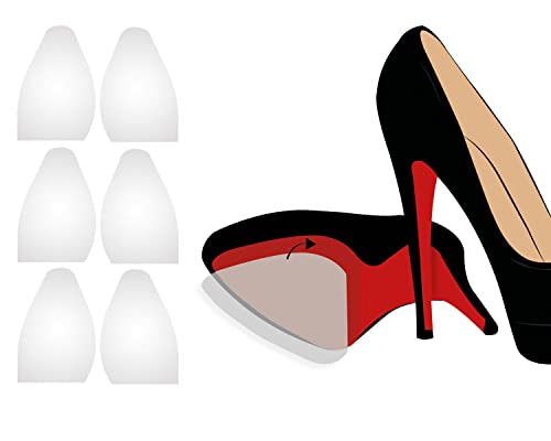 ProtectMyHeels I Sohlenschutz (3-Pack) I transparente, selbstklebende Schutzfolie schützt die Schuhsohlen vor Schäden I wiederablösbar