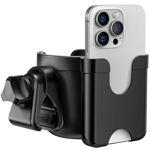 Getränkehalter für Kinderwagen Buggy Zubehör, Guiseapue Universal Becherhalter Kaffeehalter Fahrrad Rollstuhl Rollator Cup Holder, Baby Erstausstattung Neugeborene, Adventskalender