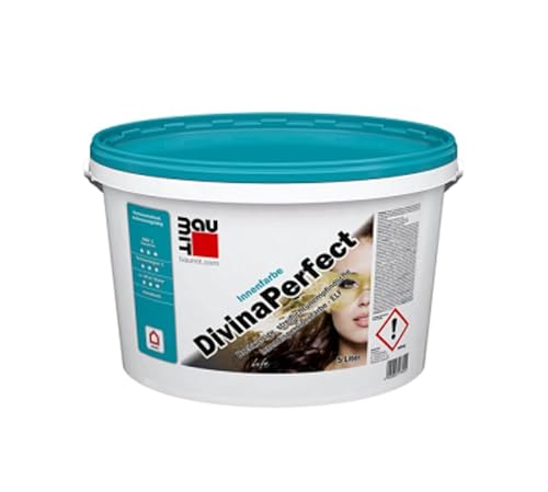 BAUMIT DivinaPerfect Dispersionsfarbe ELF Wandfarbe Farbe weiß innen 14 Liter - Airless spritzbar, nach DIN EN 13300 G4 stumpfmatt, Nassabriebbeständigkeit R- Klasse 1, Deckvermögen H10-Klasse 1