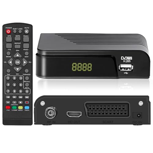 Terrestrial Receiver DVB-T DVB-T2 Receiver HD HEVC H.265