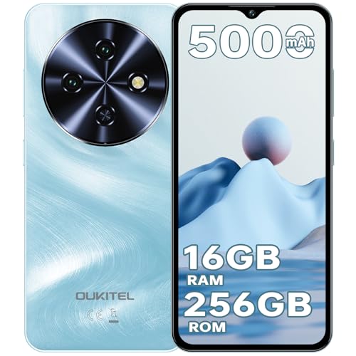 OUKITEL C5 Smartphone Ohne Vertrag, 16GB RAM+256GB ROM/1TB Erweiterbar Handy Ohne Vertrag, 6.52