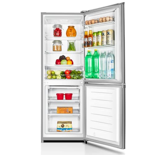 PKM KG225.4A+++ IX Kühl-Gefrierkombination | Inox Design | 162x56cm | 159 Liter Kühlen | 71 Liter Gefrieren | 39 dB | LED-Beleuchtung | 168kWh