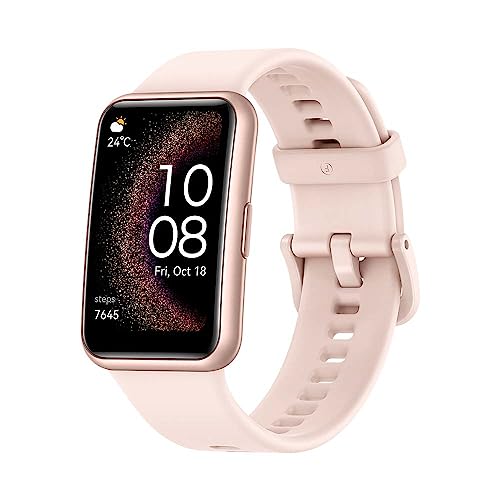 HUAWEI WATCH FIT Special Edition, Smartwatch, 1,64 Zoll HD-AMOLED-Display, Professionelles Gesundheitsmanagement, Integriertes GPS, Praktischer Assistent im Alltag, +6 Monate erweiterte Garantie, Rosa