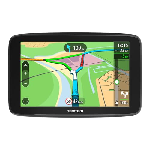 TomTom Pkw Navi GO Basic - 6 Zoll, Stauvermeidung Dank TomTom Traffic, Karten-Updates Europa, Updates über Wi-Fi (Generalüberholt)