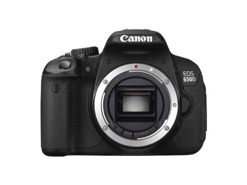Canon EOS 650D SLR Digitalkamera (18 MP, 7,6cm (3 Zoll) Touch-Display, Full HD, nur Gehäuse) schwarz
