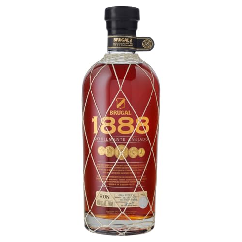 Brugal 1888 | Dominikanischer Premium Rum | zweifach gelagert für ein komplexes Aroma | 40% Vol | 700ml Einzelflasche