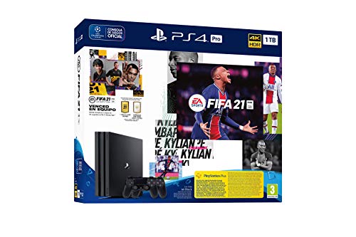 Sony Consola PS4 Pro 1TB + FIFA 21 + 2 Dualshock 4