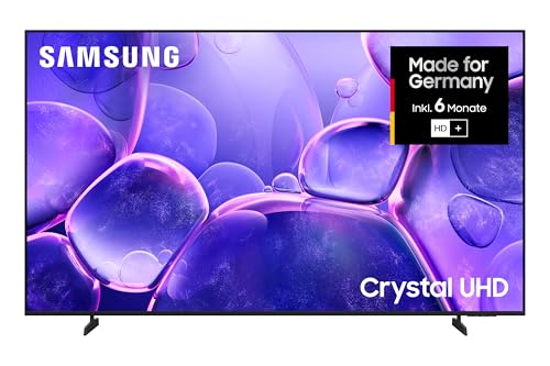 Samsung Crystal UHD U8079F 4K 65 Zoll (163 cm) LED Fernseher, Crystal Prozessor 4K, MetalStream Design, SmartThings, AI Upscaling, Gaming Hub, Knox Security, Kostenlose Inhalte, Smart TV (2025)