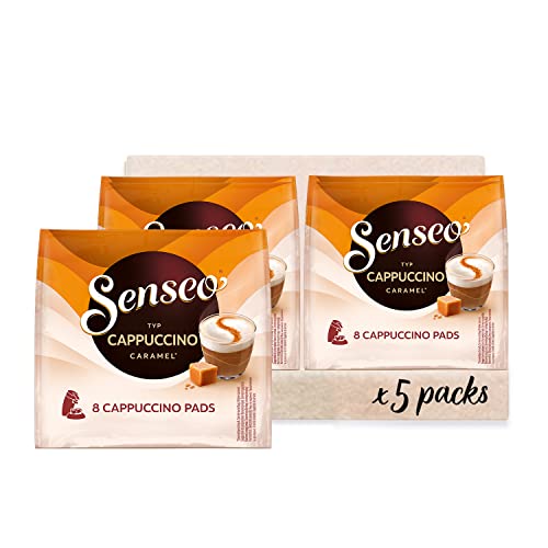 Senseo Pads Cappuccino Caramel, 40 Kaffeepads, 460g - (5er Pack)