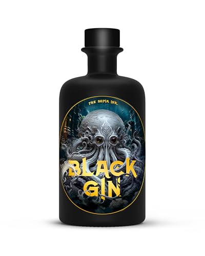 Sepia Ink - Black Gin - 0,5 Ltr. - 40% vol. - Schwarzer Gin mit dunklen Früchten - Vegan