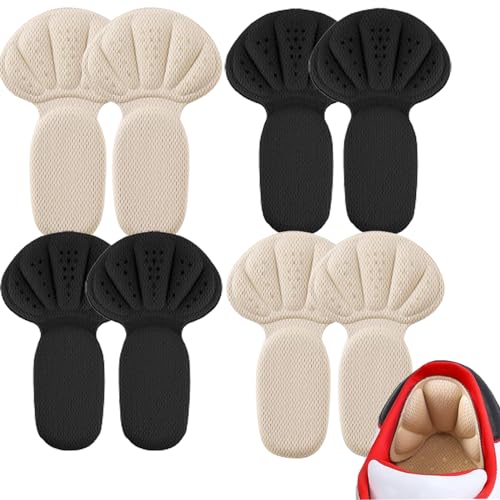 Dyroe 2-in-1-Fersenpolster & Selbstklebende Schuheinlagen, Fersenschutz & Fersenkissen für zu große Schuhe & Stiefel, Heel Protector Pads gegen Blasen