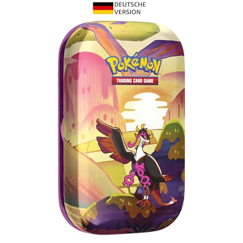 Pokémon -Sammelkartenspiel: Mini-Tin-Box Karmesin & Purpur - Nebel der Sagen - Beatori (2 Boosterpacks & 1 Stickerbogen)