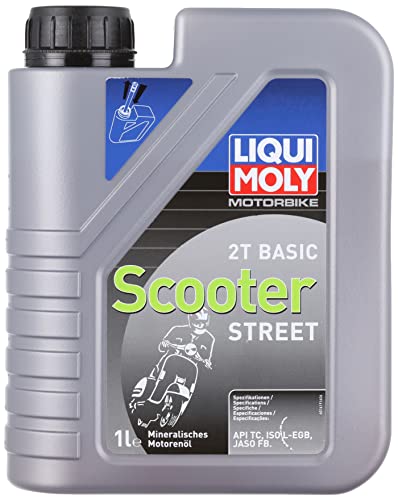 LIQUI MOLY Motorbike 2T Basic Scooter | 1 L | Motorrad 2-Takt-Öl | Art.-Nr.: 1619, Silber