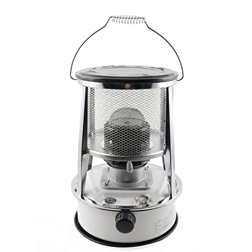 Tragbarer Petroliumheizer, 6L Ölkapazität Stromlose Notheizung, Camping-Heizofen, Energiesparende Outdoor-Heizung für Eisfischen Wandern Jagd Überleben Notfall-Terrasse