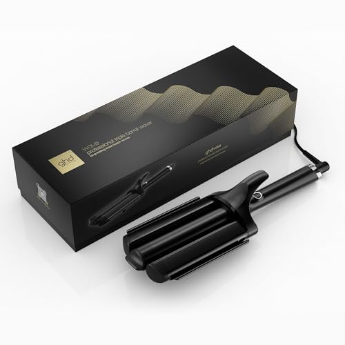 ghd wave triple barrel waver Welleneisen: Für schnelle, lockere Beach Waves, langanhaltende Ergebnisse, glänzendes Finish, weniger Frizz, ohne extreme Hitzeschäden, für alle Haartypen