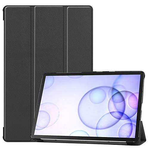 Kepuch Custer Hülle für Samsung Galaxy Tab S6 10.5 SM-T860 SM-T865,Smart PU-Leder Hüllen Schutzhülle Tasche Case Cover für Samsung Galaxy Tab S6 10.5 SM-T860 SM-T865 - Schwarz