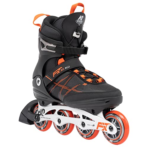 K2 Skates Herren Inline Skates F.I.T. 80 ALU, Black - red, 30G0415.1.1.095