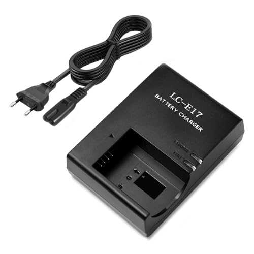 LC-E17 Batterieladegerät, Kompatibel mit Canon EOS R10 R50 850D 800D, Schnellladendes Tragbares Reiseladegerät mit Überlastschutz für LP-E17 Batterie