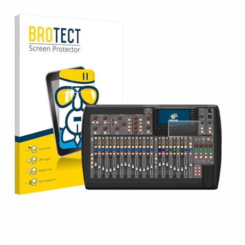 BROTECT Schutzglas für Behringer X32 Schutzfolie Made in Germany Panzer Folie Glas Displayschutz [Extrem Kratzfest 9H, Anti-Fingerprint,Transparent]