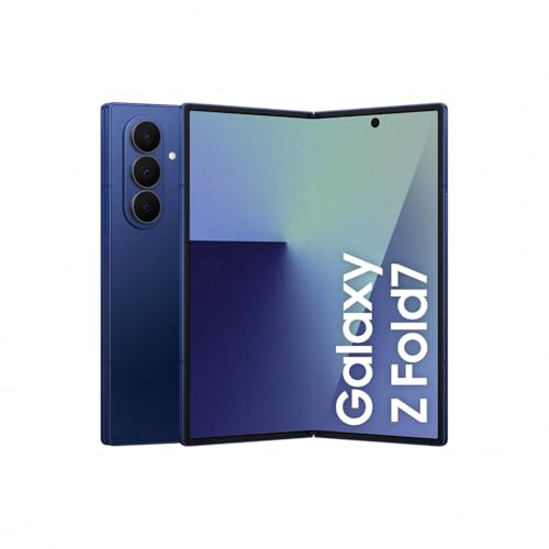 Samsung Galaxy Z Fold7 AI Smartphone mit Galaxy AI, KI-Handy mit Android, Faltbares Design, Großes Display für Multitasking, 200-MP-Kamera, 512 GB, 12 GB RAM, Blue Shadow, 3 Jahre Herstellergarantie