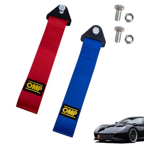 YAPKOLV 2 Stück Universal Abschleppschlaufe, Auto Stoßfänger Abschleppschlaufe, Abschleppseil Rennwagen, Für Fahrzeug Vorne Hinten Stoßfänger Dekoration Tuning