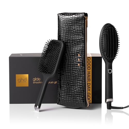 ghd glide Hot Brush: Glättbürste für geschmeidiges, glänzendes Haar, glättet & bändigt trockenes Haar, frizz-freie Ergebnisse, für alle Haartypen, ohne extreme Hitzeschäden