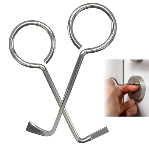 2 Stück Profi Dietrich Set, Bunbartschlüssel Universal, perfekt zum Öffnen von Zimmertüren und Schnurrbartschlössern, Öffnungs Werkzeug Ditrichsett aus Edelstahlmaterial