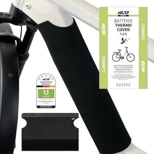 NC-17 E-Bike Schutzhülle Akku im Unterrohr 7.0 S | ebike Batterie Thermo Schutz Länge bis 57 cm für integrierte Rahmenakku | auch für Bosch Akku 750 | 27-38 cm Umfang | universelle Passform