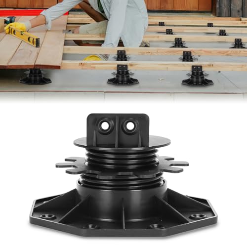 Ansobea 100 Stück Stelzlager Höhenverstellbar, 30-60mm Stelzlager Terrassenlager, Füße verstellbar, Plattenlager Terrassenplatten für Terrassendielen Unterkonstruktion, WPC, Tragfähigkeit von 800kg