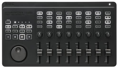 Korg - nanoKONTROL - USB- und Bluetooth-Studio-MIDI-Controller für Mobilgeräte