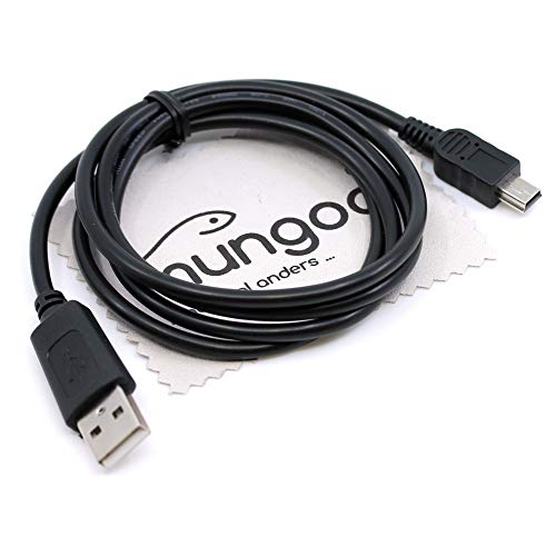 USB Datenkabel Daten Kabel 1m für Canon EOS 100D, 300D, 350D, 400D, 450D, 500D, 550D, 600D, 650D, 700D, 750D mit mungoo Displayputztuch