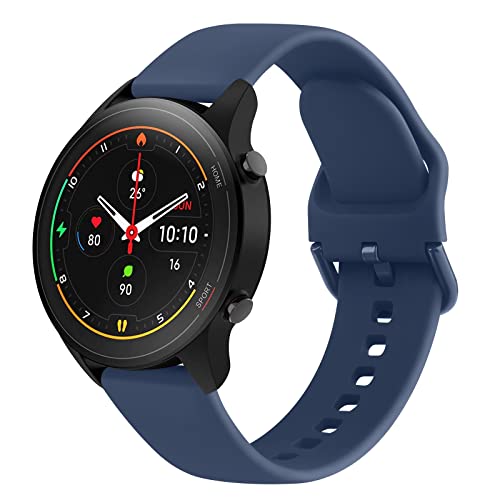 Vancle Silikon Ersatzarmband fr Xiaomi Watch S1 & S1 Active, Mi Watch Color Sport (Navy) 22mm