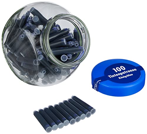 Pelikan Standard-Tintenpatronen, Königsblau, 100 Stück im Glas