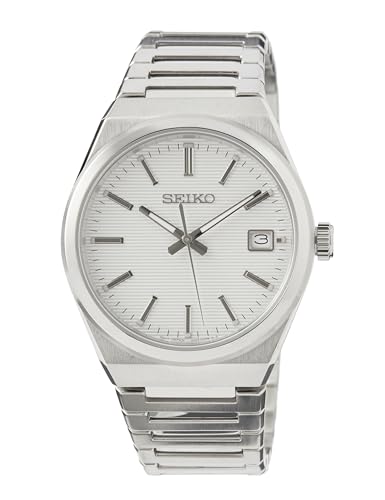 Seiko Herren Uhr Quarz mit Edelstahlband SUR553P1