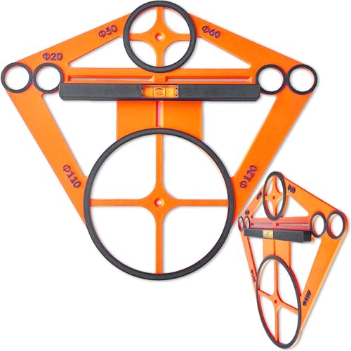 Schablone für Fliesenloch, Schablone für Geberit Vorwandsystem, Gestell, Nivellierwerkzeug KartonGips, Mini-wessewaage