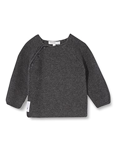 Noppies Baby Unisex Baby U Cardigan Knit ls Pino Strickjacke, Dark Grey melange-C238, 68