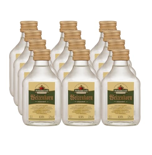 Nordbrand Nordhausen Weizenkorn mit 32% vol. Alkohol (12 x 0,1L)