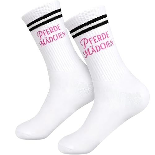 Snyvpra Pferde Mädchen Geschenk, Niedliche Socken Mädchen 36-42 Mit Pferde Geschenke Für Mädchen, 2er Set Mit Socken Und Schlüsselanhänger, Ideal Als Geburtstags- Oder Weihnachtsgeschenk