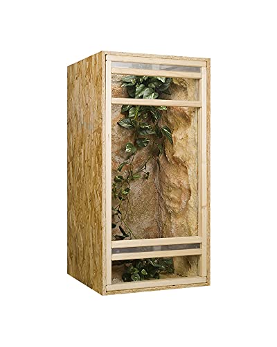 OSB Hochterrarium, Holzterrarium 60x60x120 cm mit Frontbelüftung