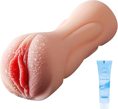 600g 2in1 Realistische sex spielzeug für Männer Paare Taschenmuschi für die Masturbator Sexpuppe TPE Pocket Pussy, 3D-Texturierte Kanäle Masturbation Cup Sex Toys Sexspielzeug für Männer - Flesh
