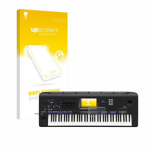 upscreen Entspiegelungs-Schutzfolie für Yamaha Genos/ Genos2 Displayschutz-Folie Matt [Anti-Reflex, Anti-Fingerprint]