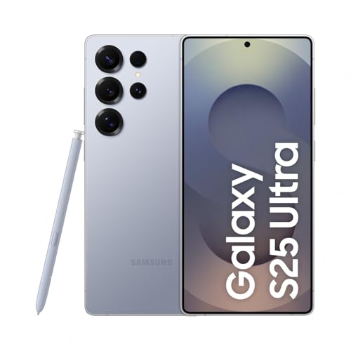 Samsung Galaxy S25 Ultra AI Smartphone mit Galaxy AI, Ohne Vertrag, Handy mit Android, 12 GB RAM, 512 GB Speicher, 200-MP-Kamera, Titanium Silverblue, 3 Jahre Herstellergarantie